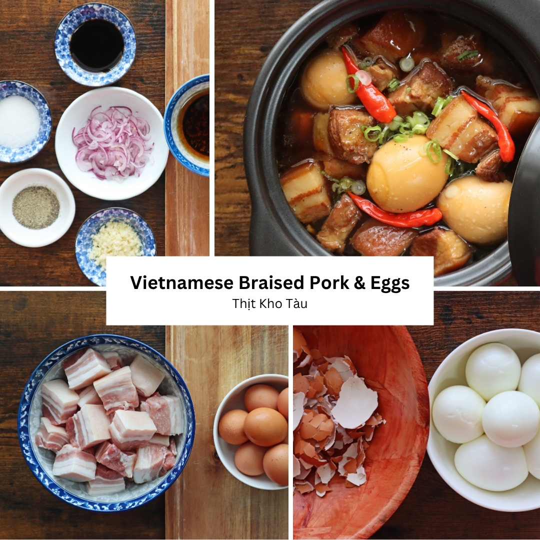 Vietnamese Braised Pork & Eggs (Thịt Kho Tàu)