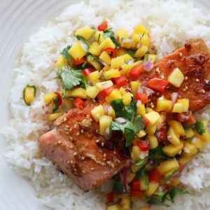 Asian Salmon with Mango Salsa