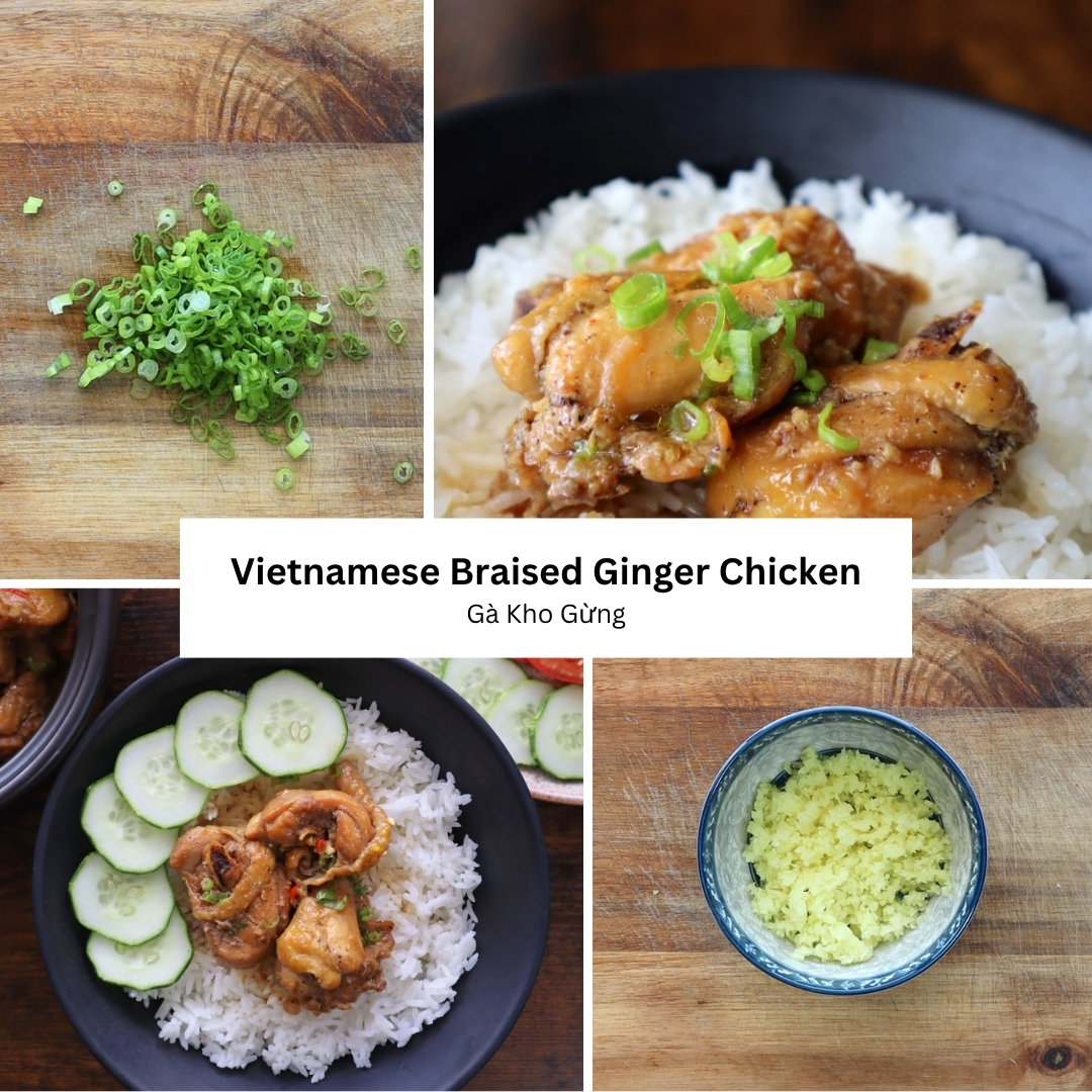 Vietnamese Braised Ginger Chicken (Gà Kho Gừng)