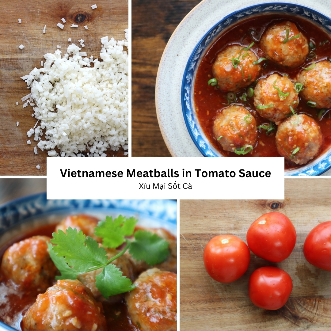 Vietnamese Meatballs in Tomato Sauce (Xíu Mại)