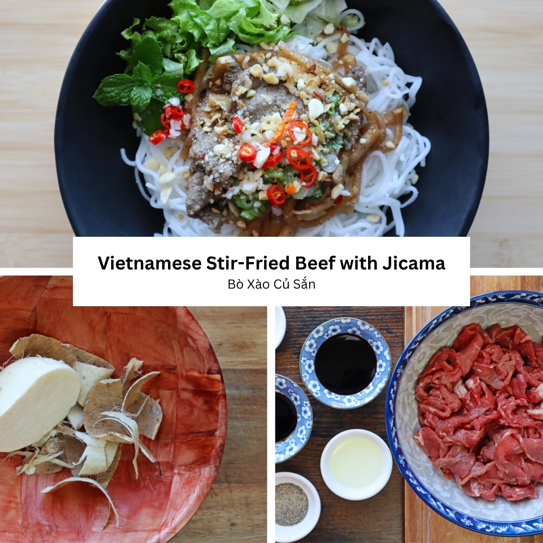 Vietnamese Stir-Fried Beef with Jicama (Bò Xào Củ Sắn)